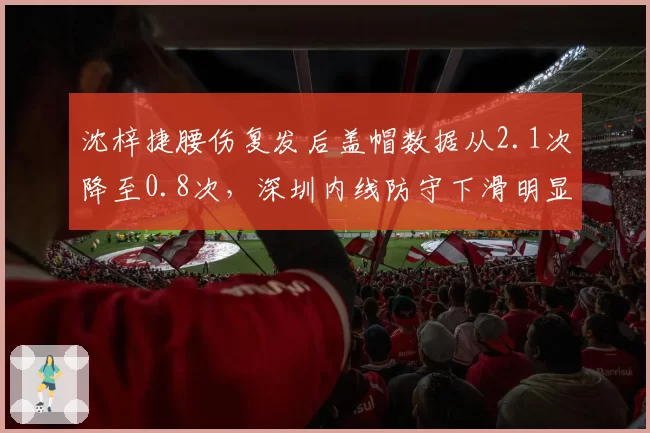 沈梓捷腰伤复发后盖帽数据从2.1次降至0.8次，深圳内线防守下滑明显
